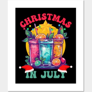 Cheers to Christmas in July Refreshing Summer Vibes Posters and Art